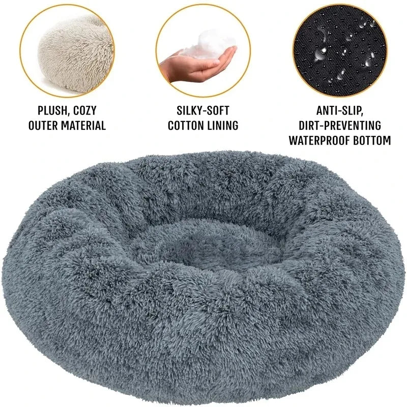 Cozy Plush Round Pet Bed