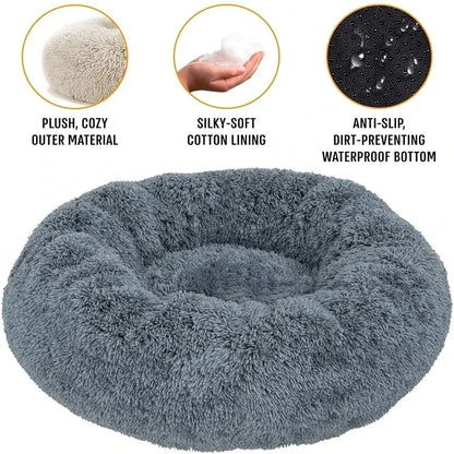Cozy Plush Round Pet Bed