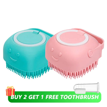 Gentle Pet Bathing Massage Brush