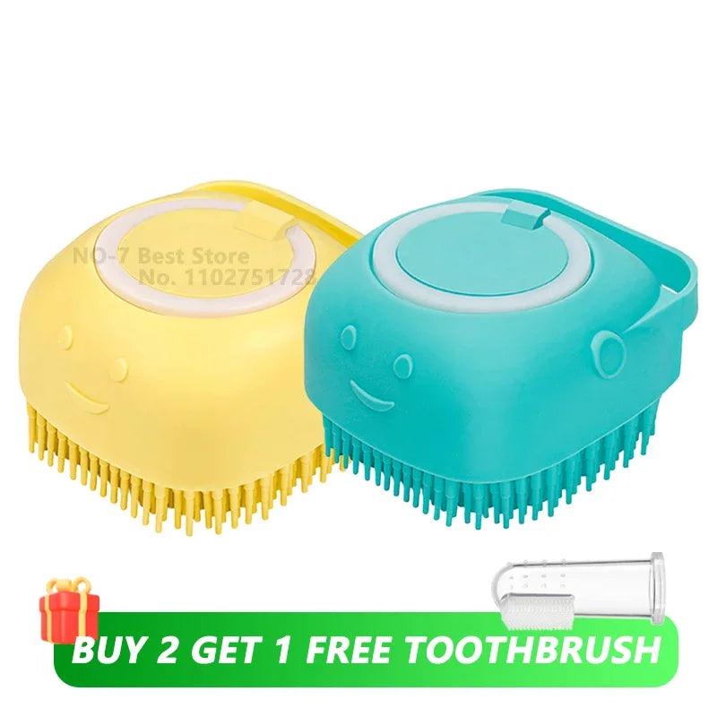Gentle Pet Bathing Massage Brush