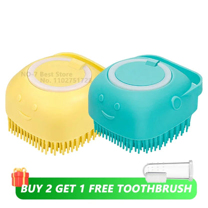 Gentle Pet Bathing Massage Brush