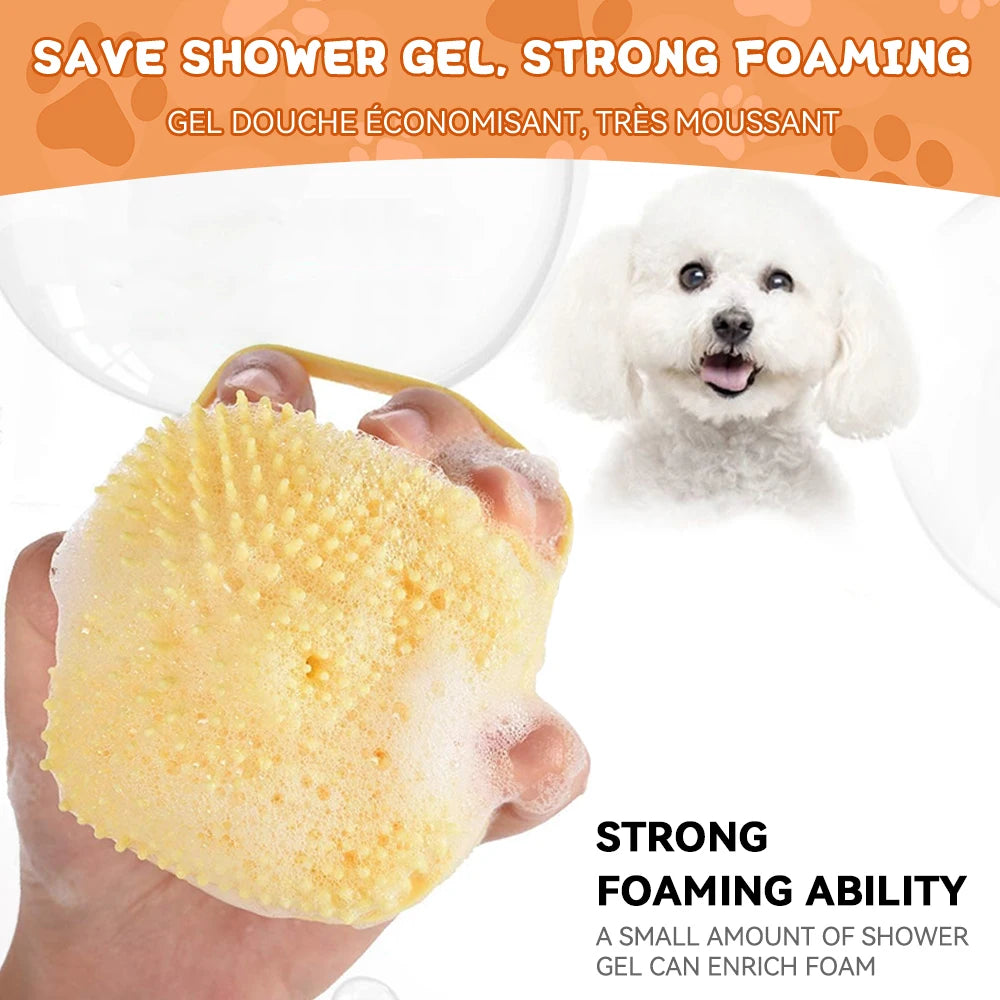 Gentle Pet Bathing Massage Brush