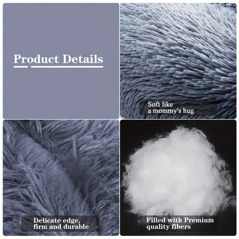 Cozy Plush Round Pet Bed