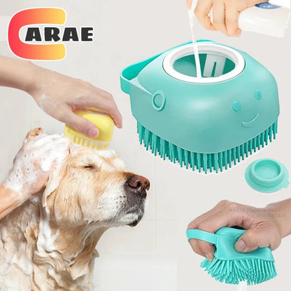 Gentle Pet Bathing Massage Brush