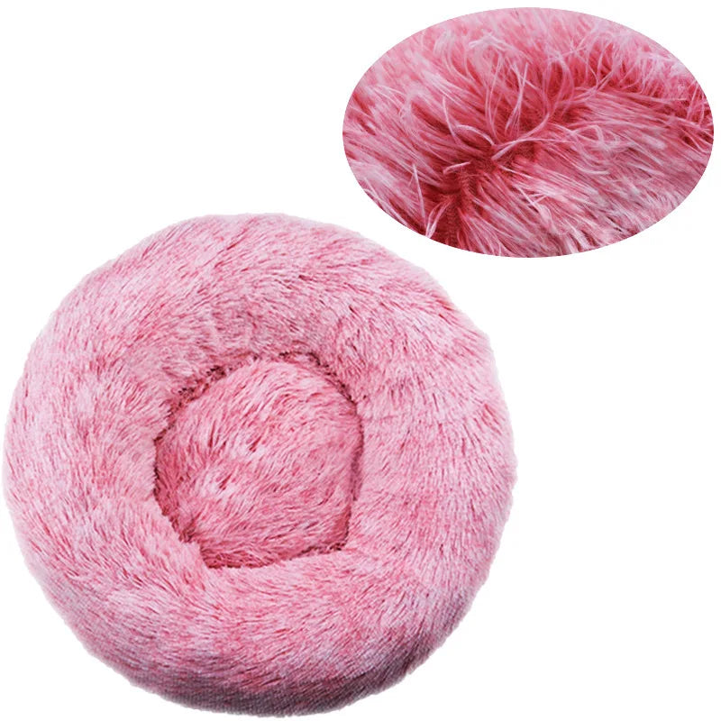 Cozy Plush Round Pet Bed
