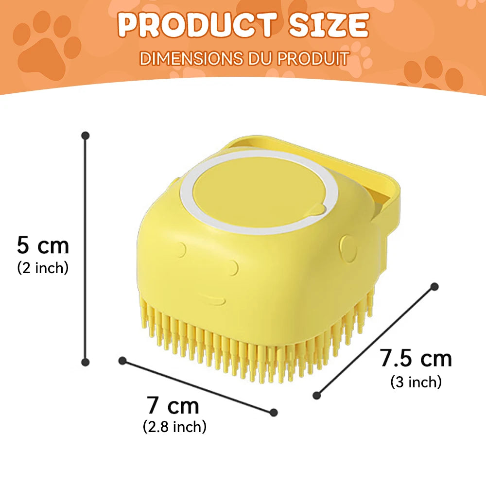 Gentle Pet Bathing Massage Brush