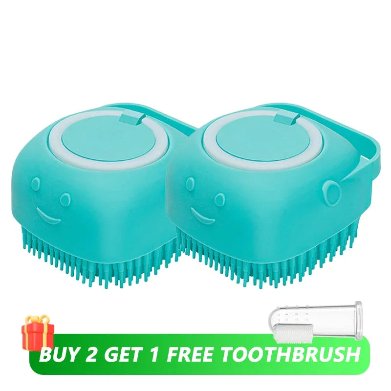 Gentle Pet Bathing Massage Brush