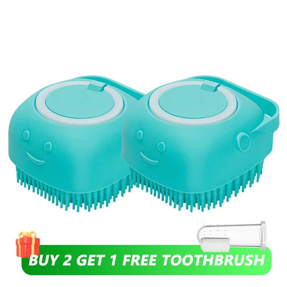 Gentle Pet Bathing Massage Brush