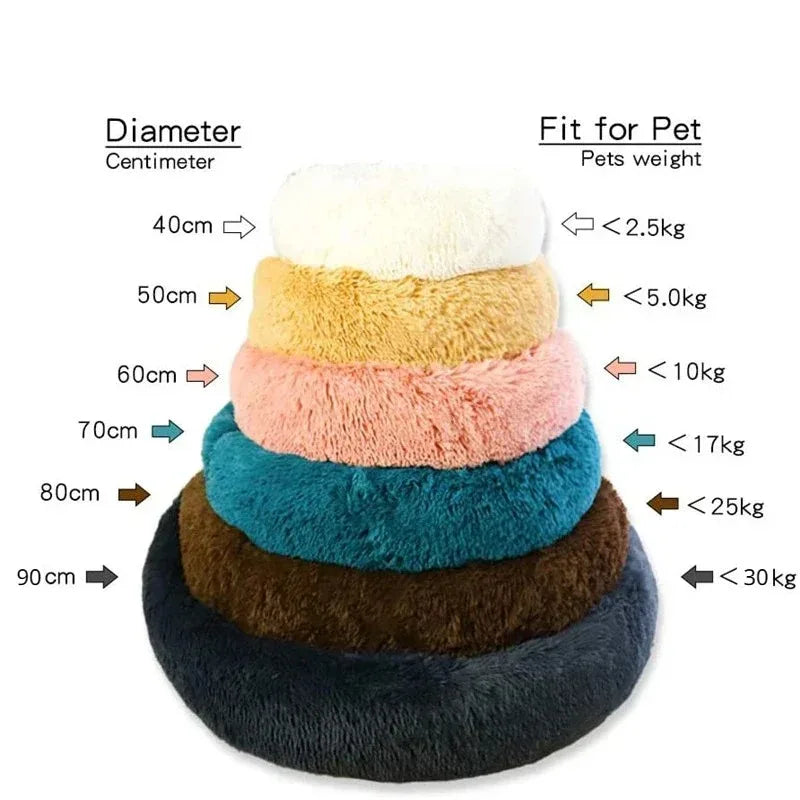 Cozy Plush Round Pet Bed