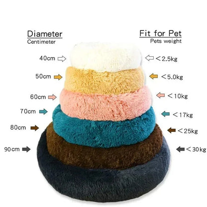 Cozy Plush Round Pet Bed