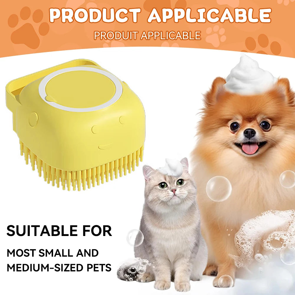 Gentle Pet Bathing Massage Brush