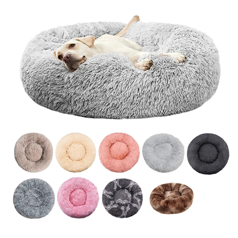 Cozy Plush Round Pet Bed