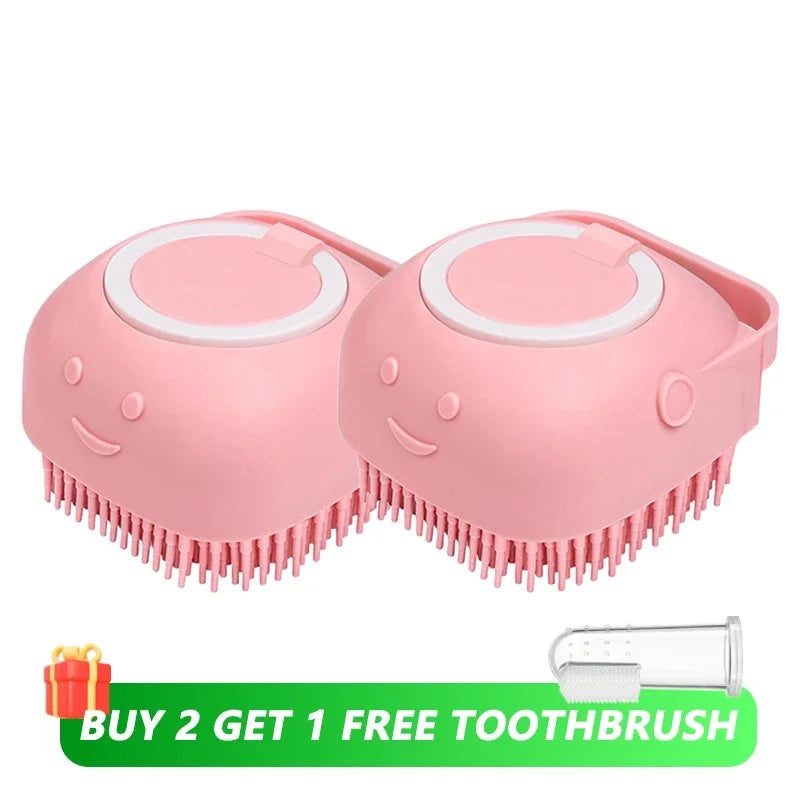 Gentle Pet Bathing Massage Brush