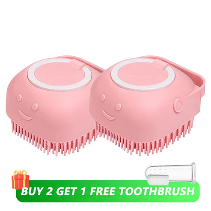 Gentle Pet Bathing Massage Brush
